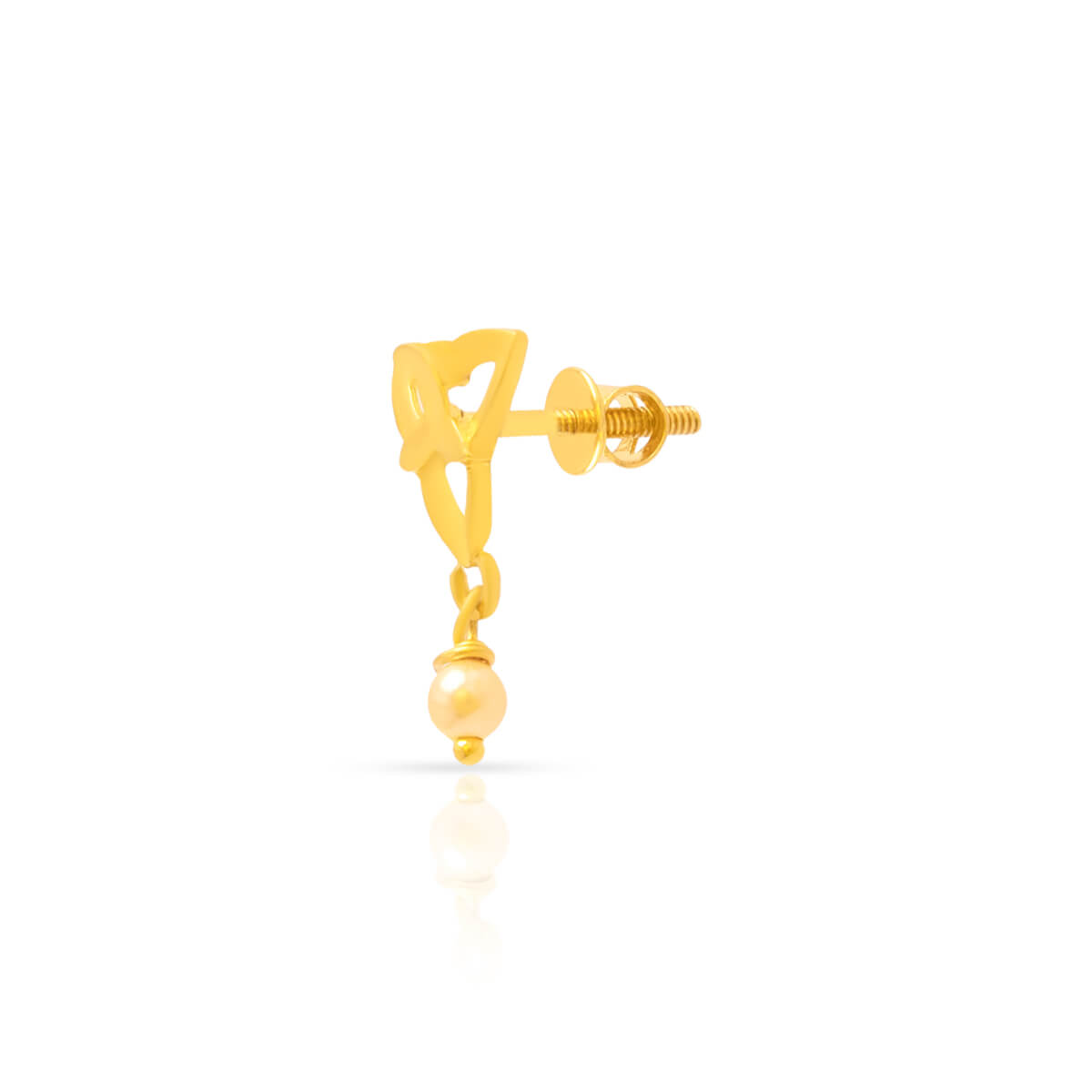 Dainty Chic Gold Stud Earrings in 22K