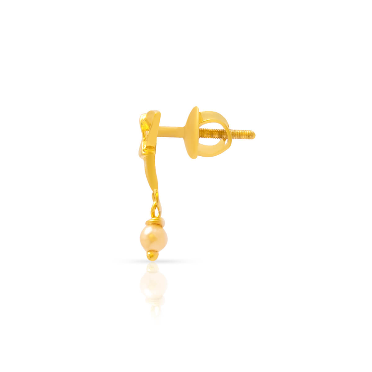 Dainty Chic Gold Stud Earrings in 22K