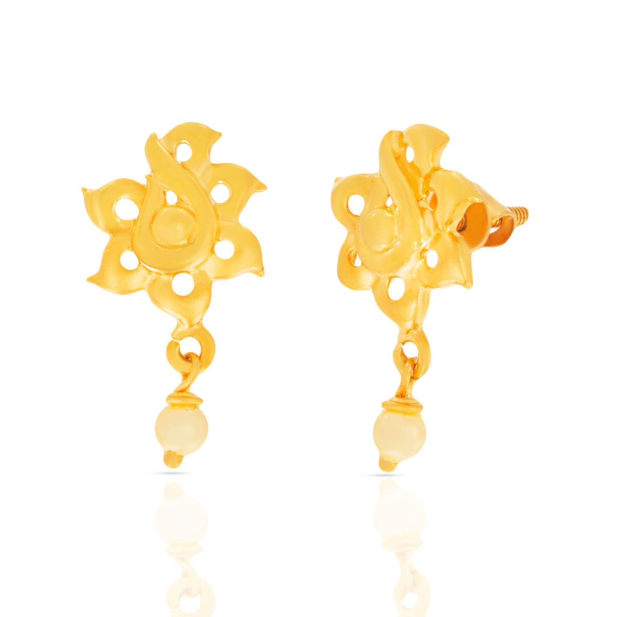 22K Gold Stud Earrings for Effortless Charm