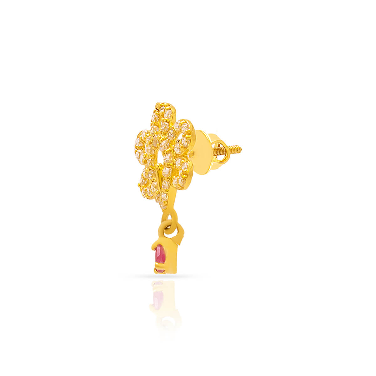 Bright Charm 22K Gold Studs