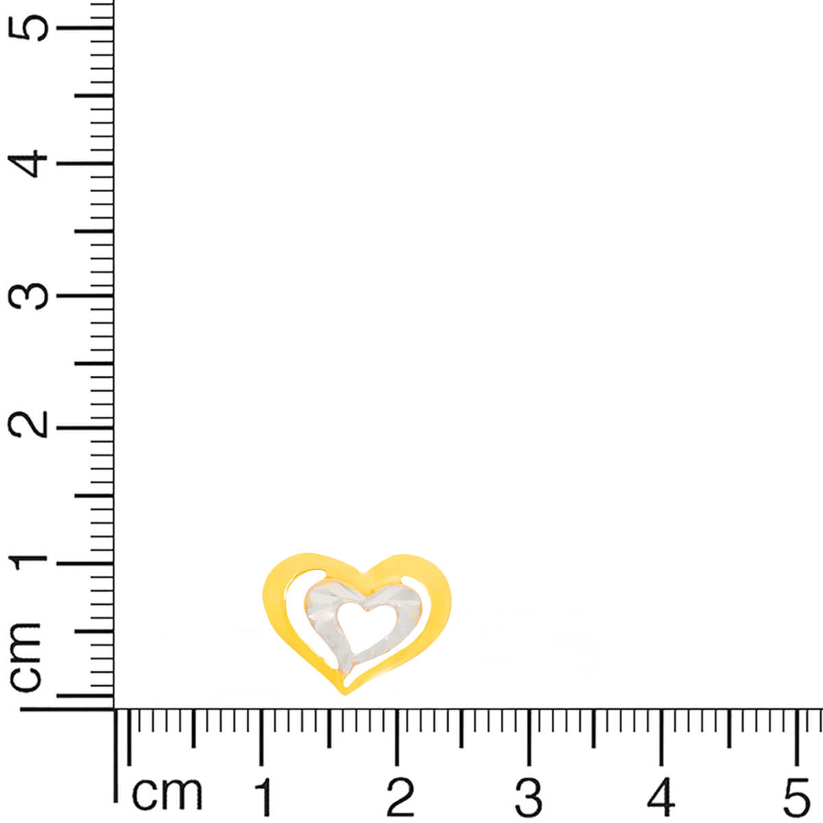 22K Heart Stud Earrings for Everyday Love