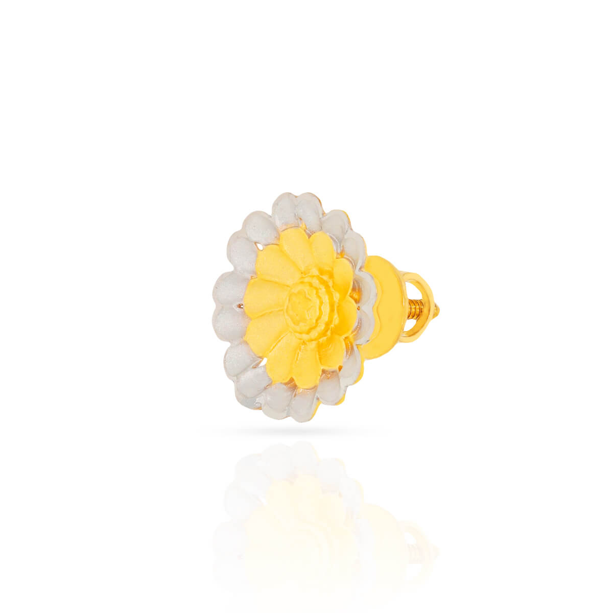 Captivating Flower Blossom 22K Gold Studs