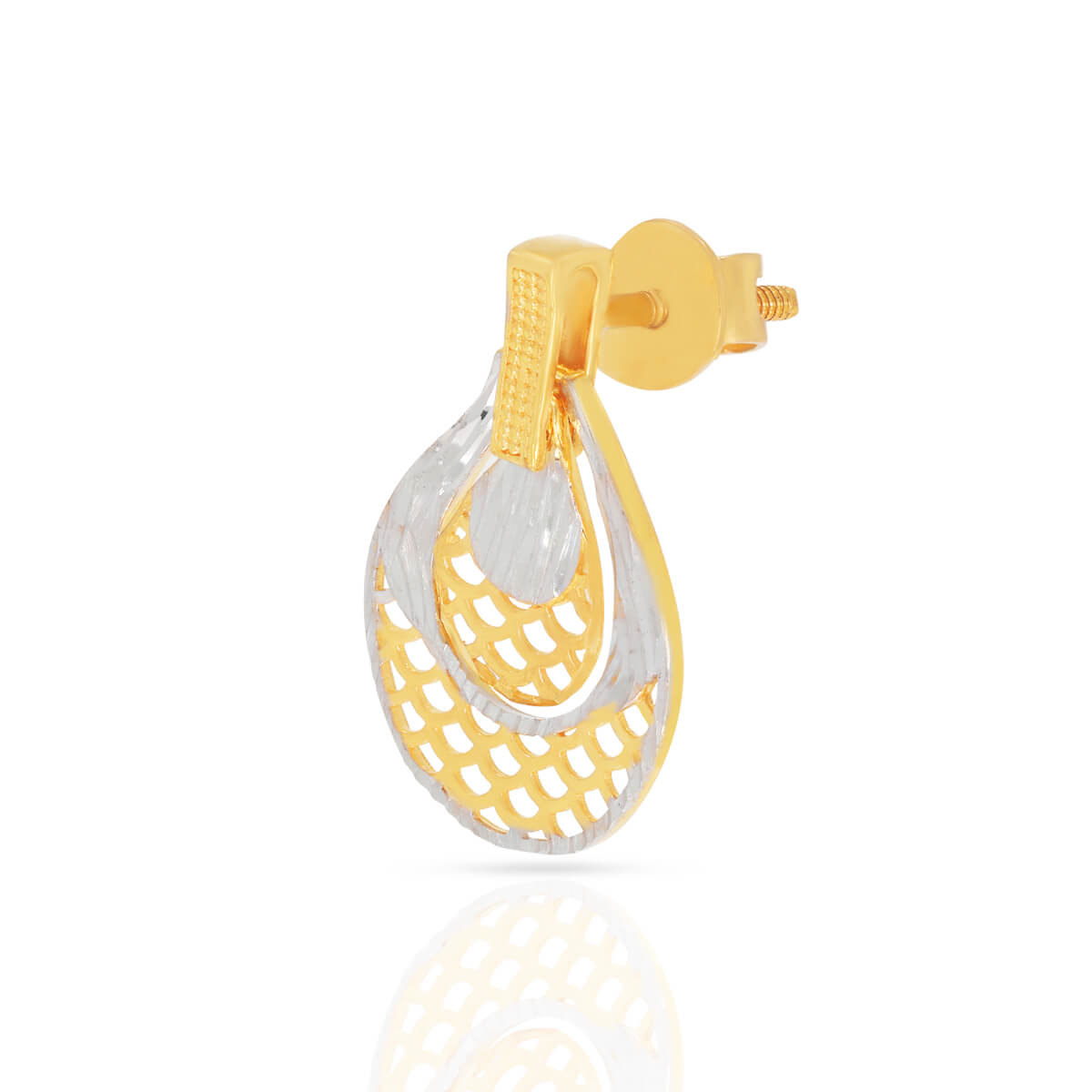 Charming Jhali Motif 22K Gold Studs