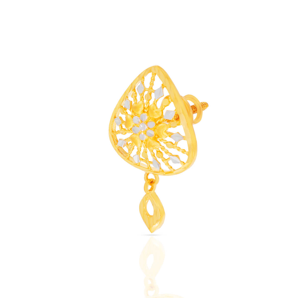 Floral Jhali Grace 22K Gold Studs