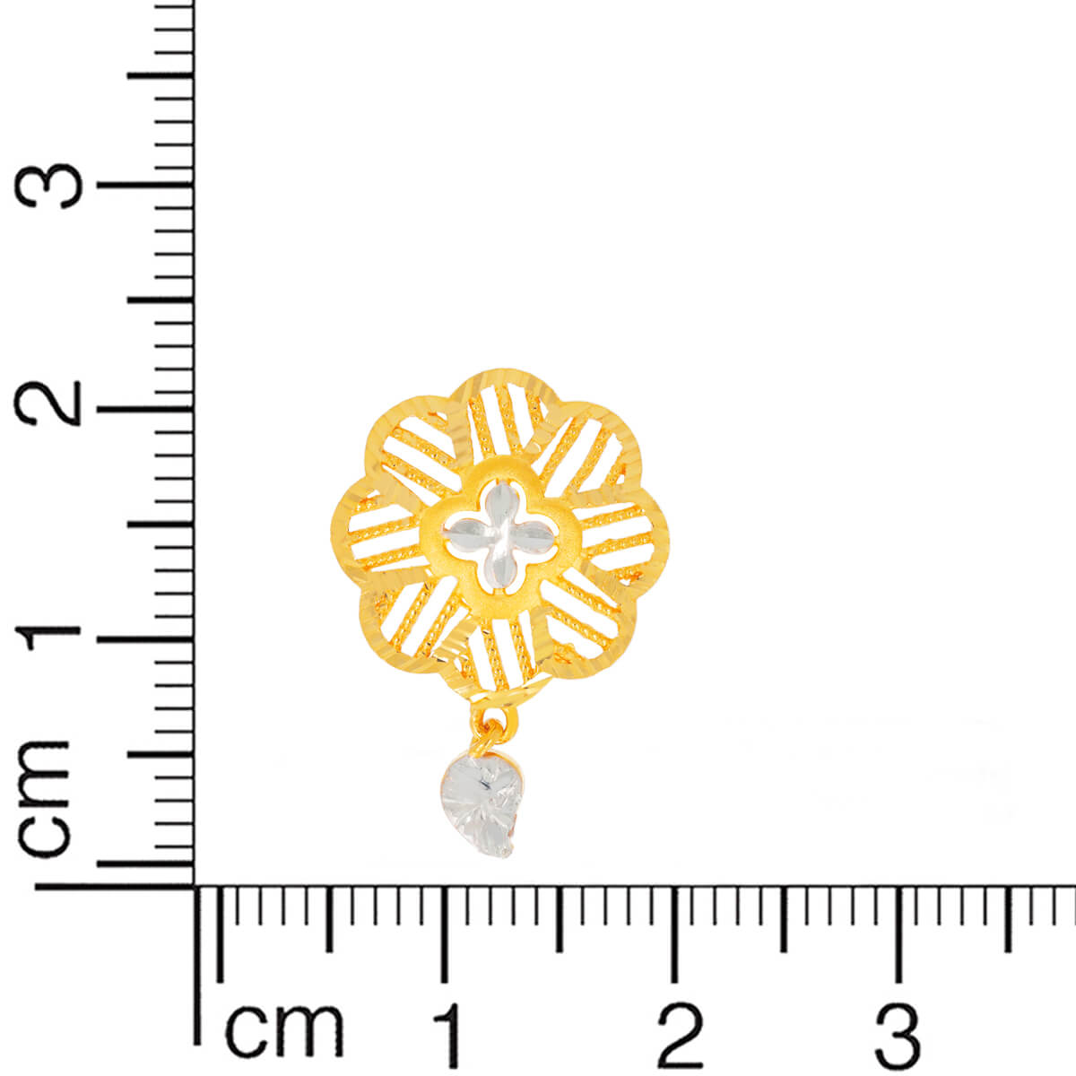 Gold Floral Stud Earrings for a Cheerful Vibe