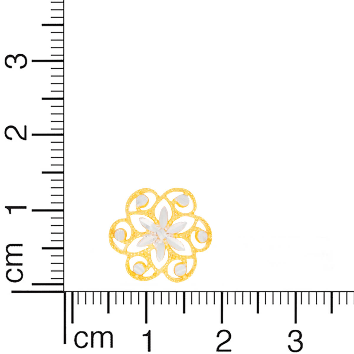 Modern Floweret Elegance 22K Gold Studs