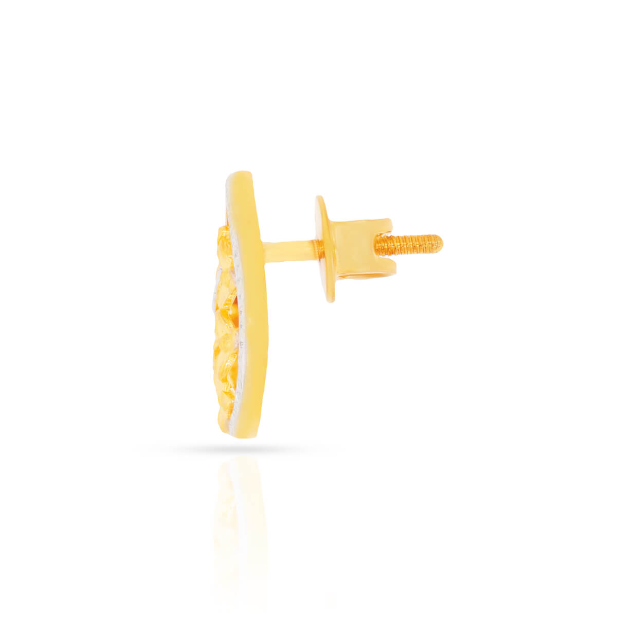 Chic Stylish Floral 22K Gold Studs