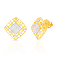 Captivating 22K Square-Shaped Gold Studs