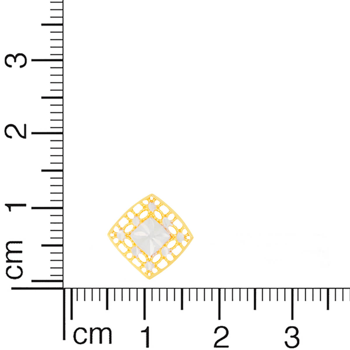 Captivating 22K Square-Shaped Gold Studs