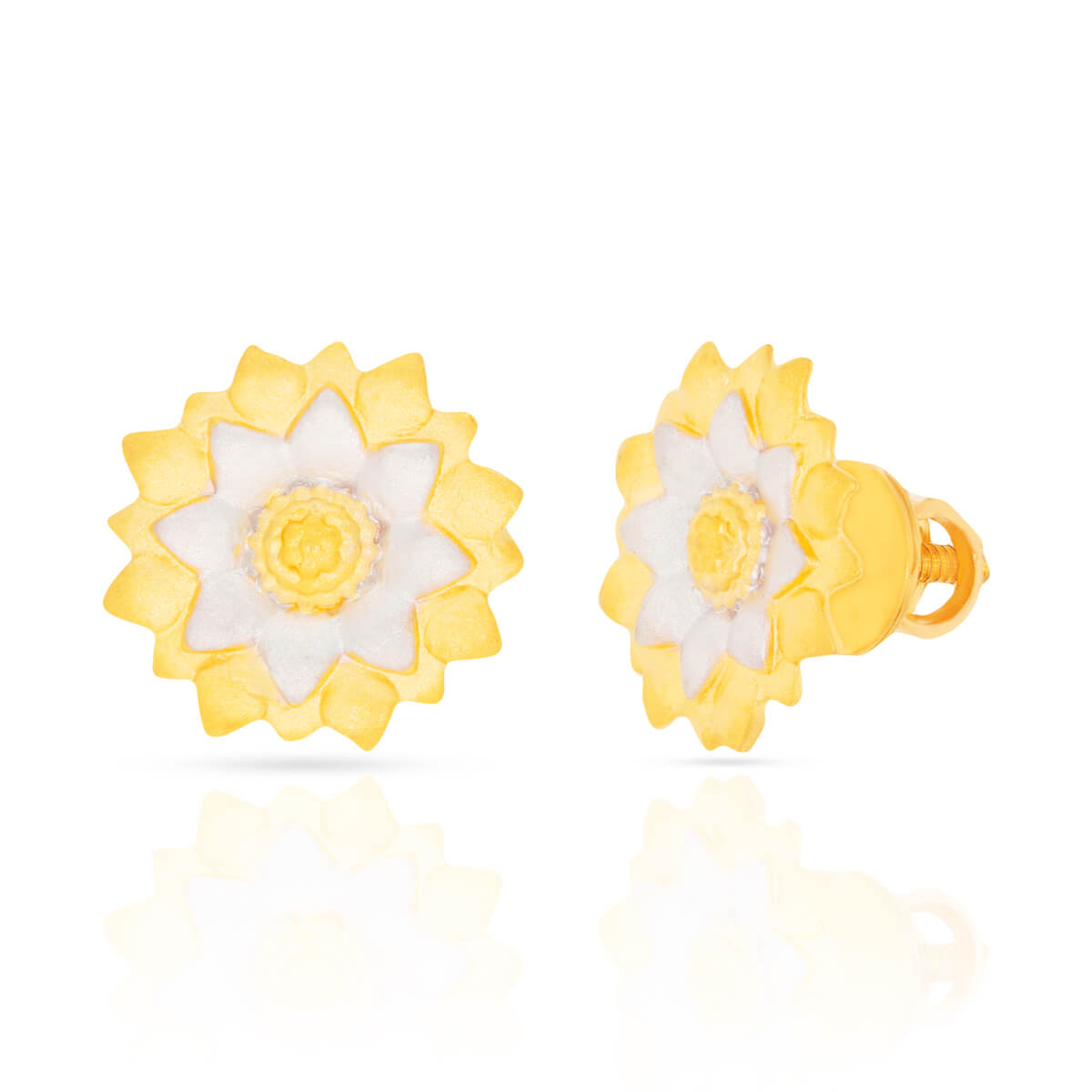 Floral Stud Earrings for Soft Elegant Look