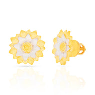 Floral Stud Earrings for Soft Elegant Look