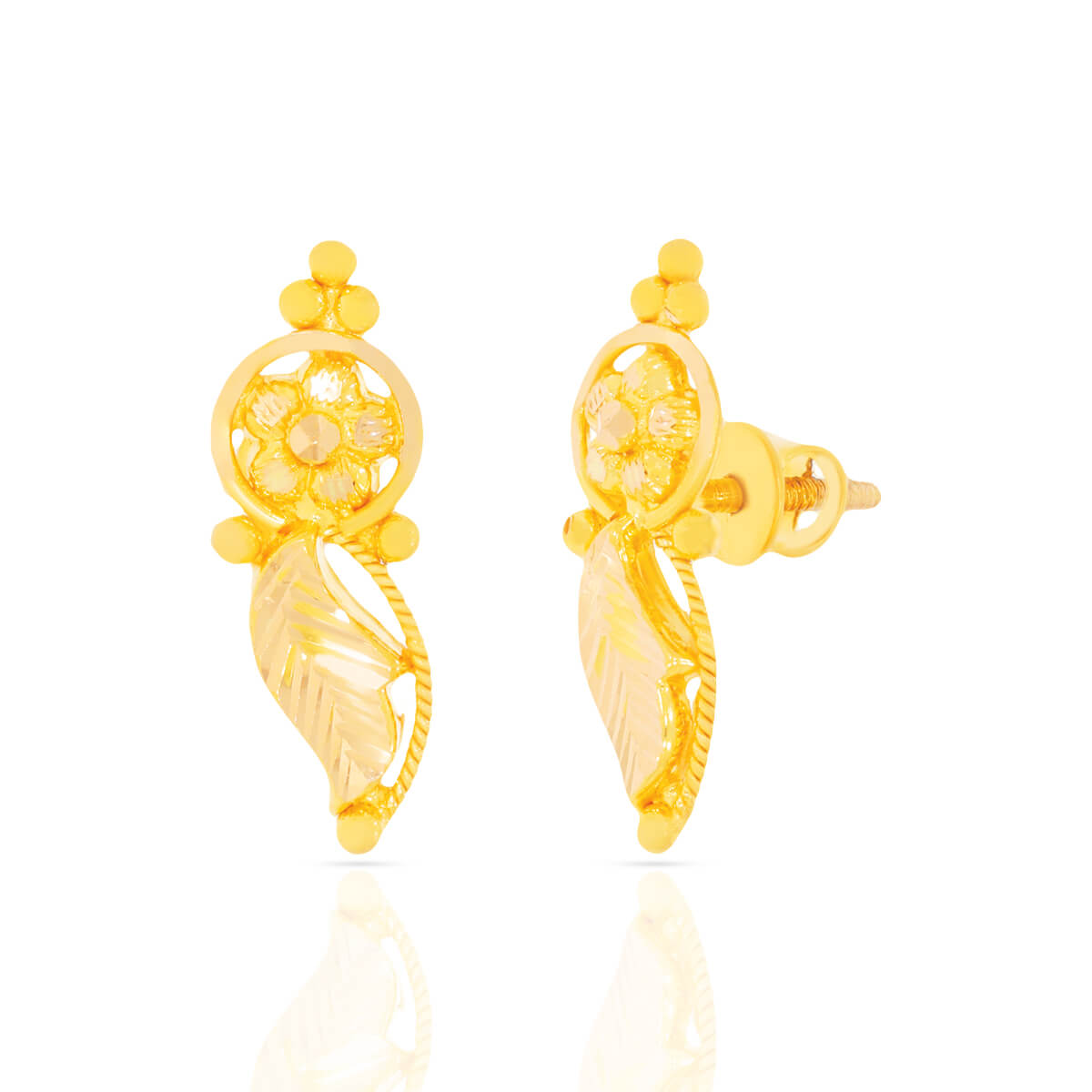 Radiant Enigmatic 22K Gold Studs