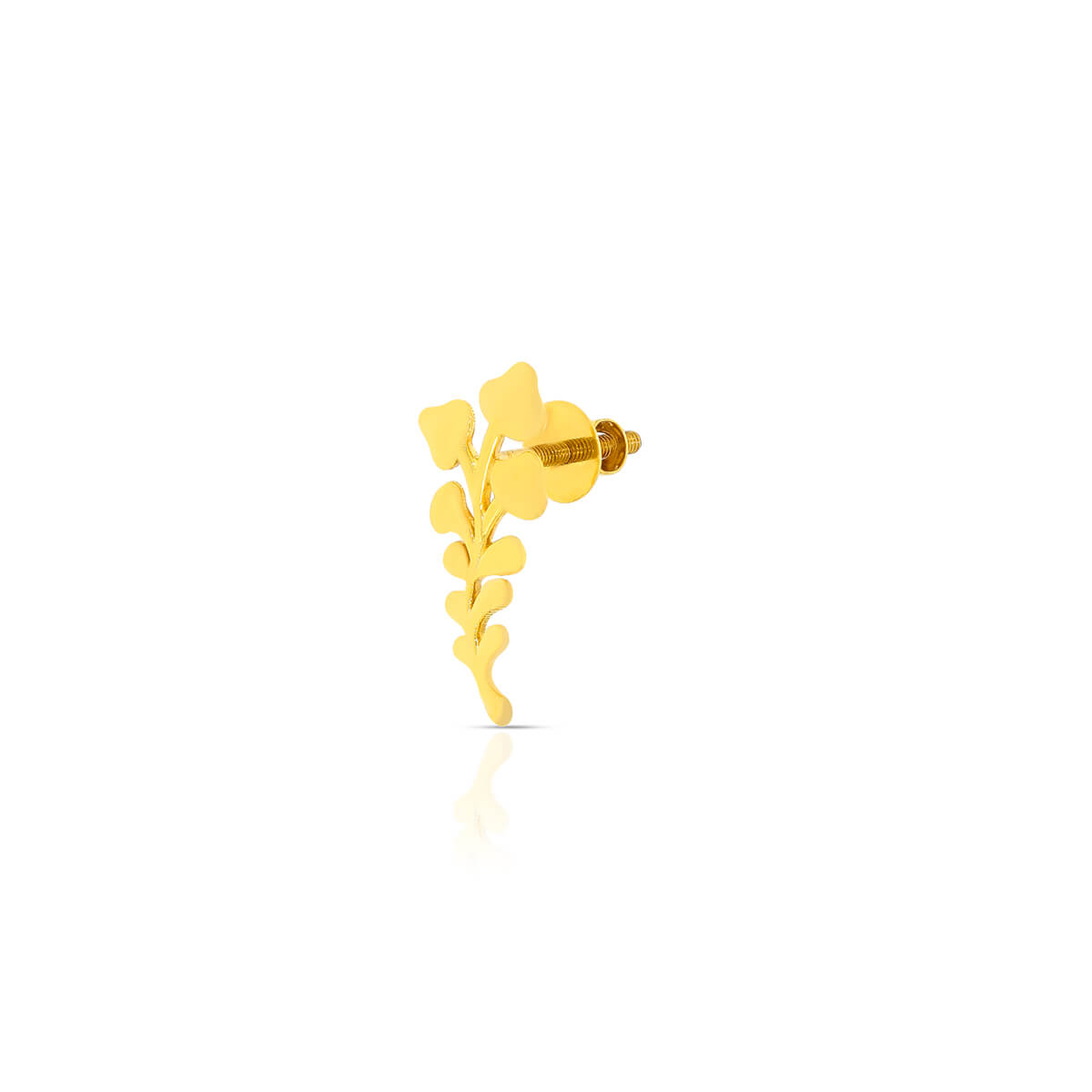 Natural Charm Golden Leaf Studs