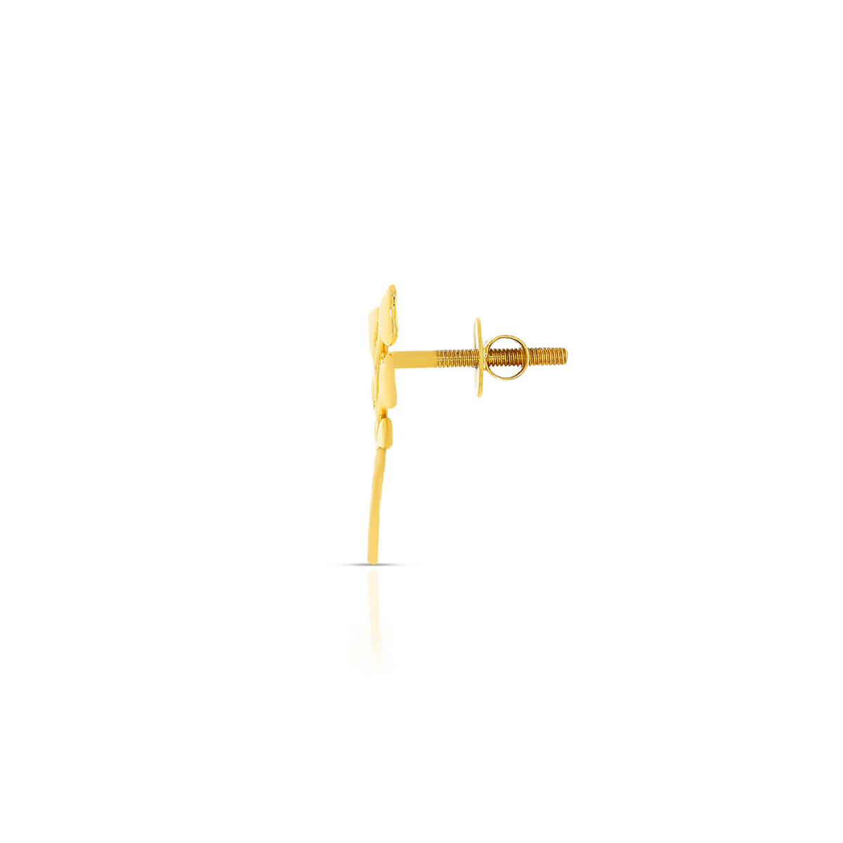 Natural Charm Golden Leaf Studs
