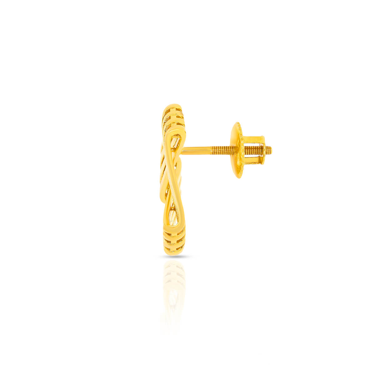 Pure Grace 22K Golden Trigonal Studs