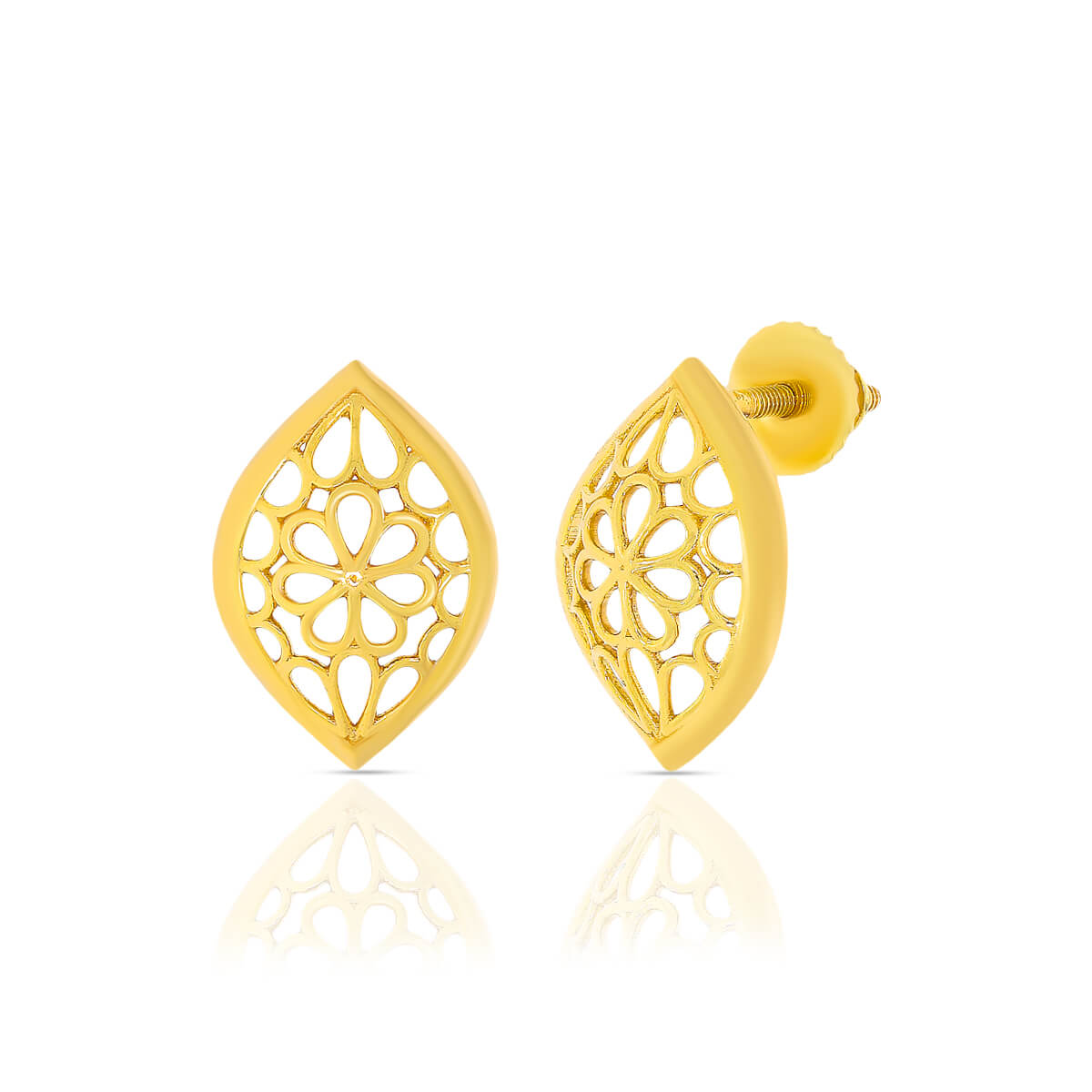 Finely Crafted 22K Marvelous Gold Studs