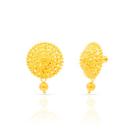 Dainty Blossom Gold Stud Earrings in 22K