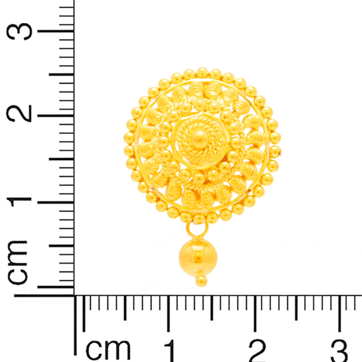 Dainty Blossom Gold Stud Earrings in 22K