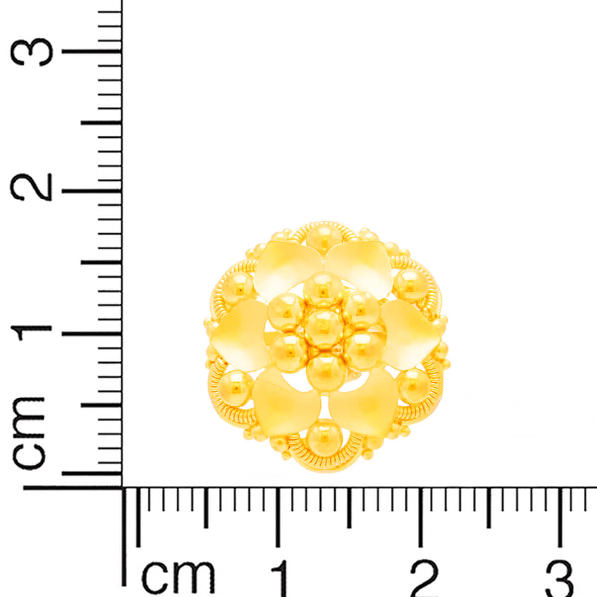 Delicately Graceful Hexa Studs in 22K Gold