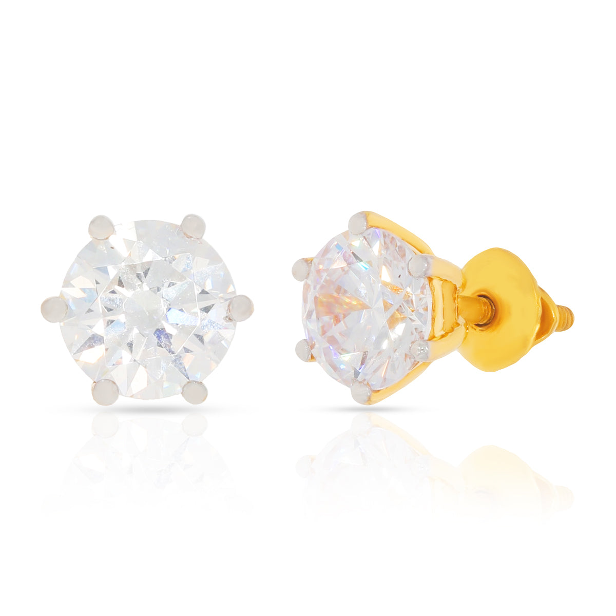 22K Hexa Charm Studs for Minimal Elegance