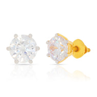 22K Hexa Charm Studs for Minimal Elegance