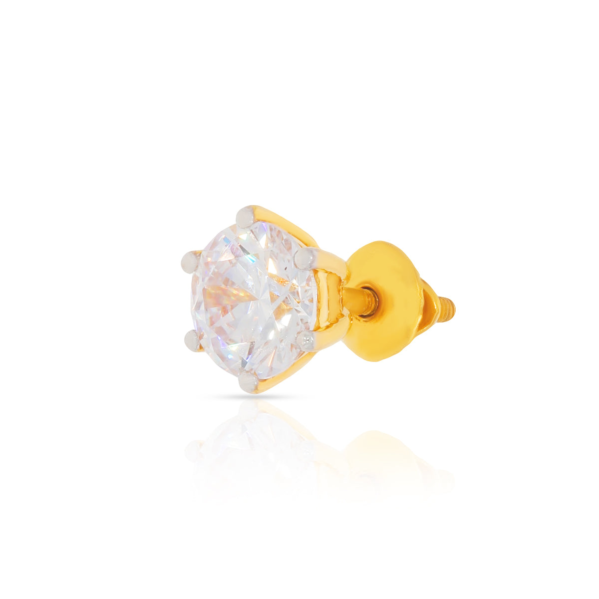 22K Hexa Charm Studs for Minimal Elegance