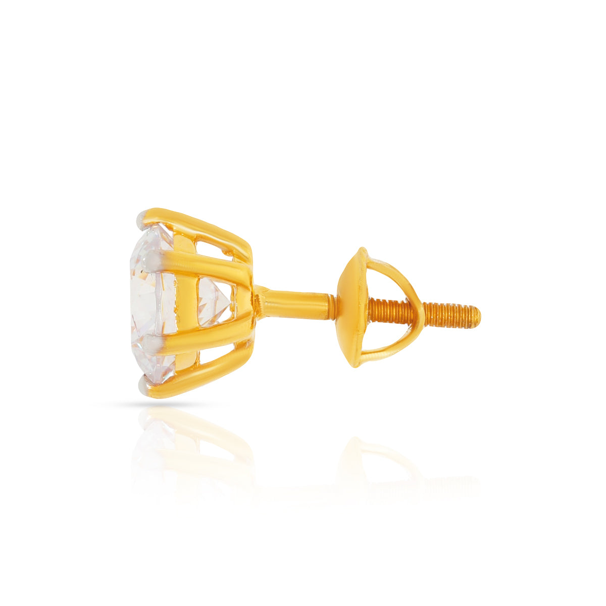 22K Hexa Charm Studs for Minimal Elegance