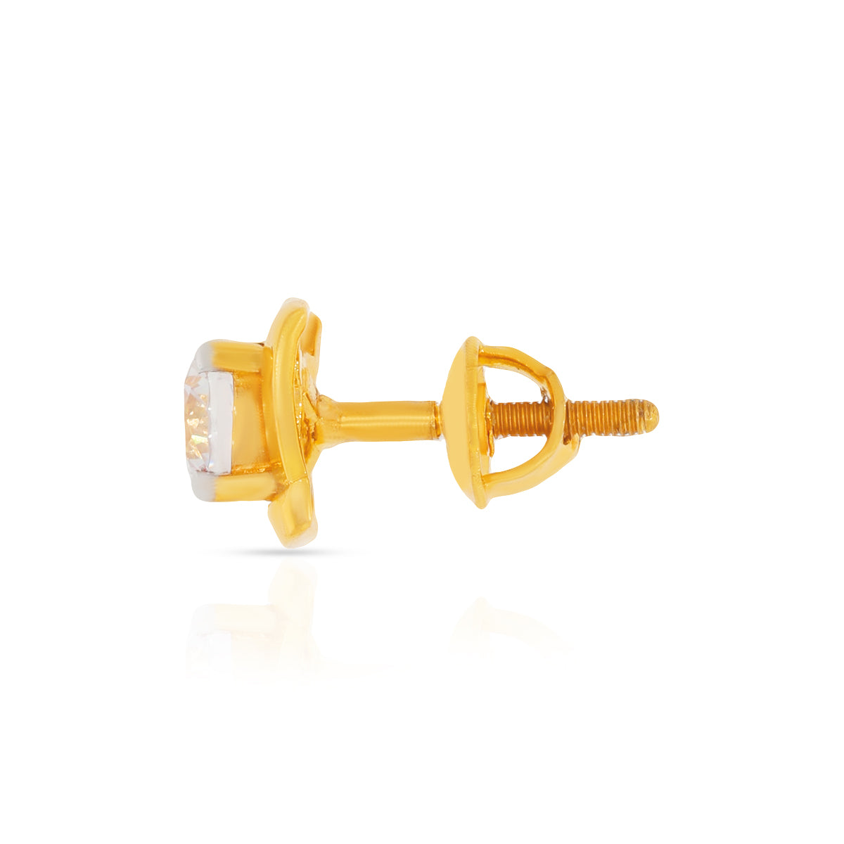 22K Geaming Zirconia Square Studs for Daily Dazzle