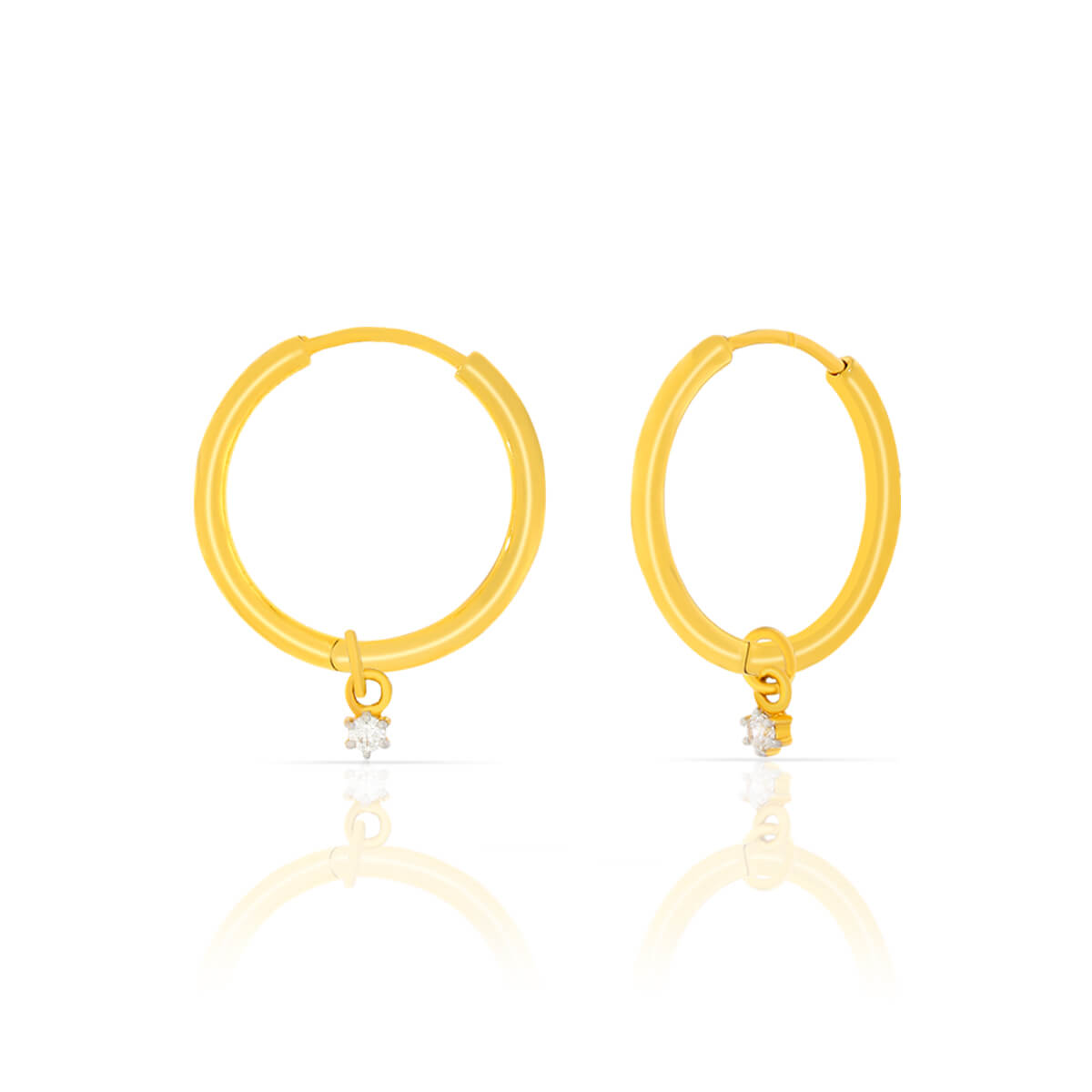 Simple Beauty 18K Gold Hoops