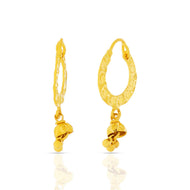 Subtle Stylish 22K Gold Hoops