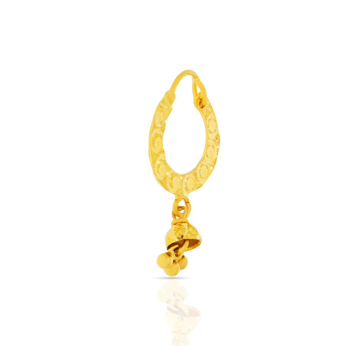 Subtle Stylish 22K Gold Hoops