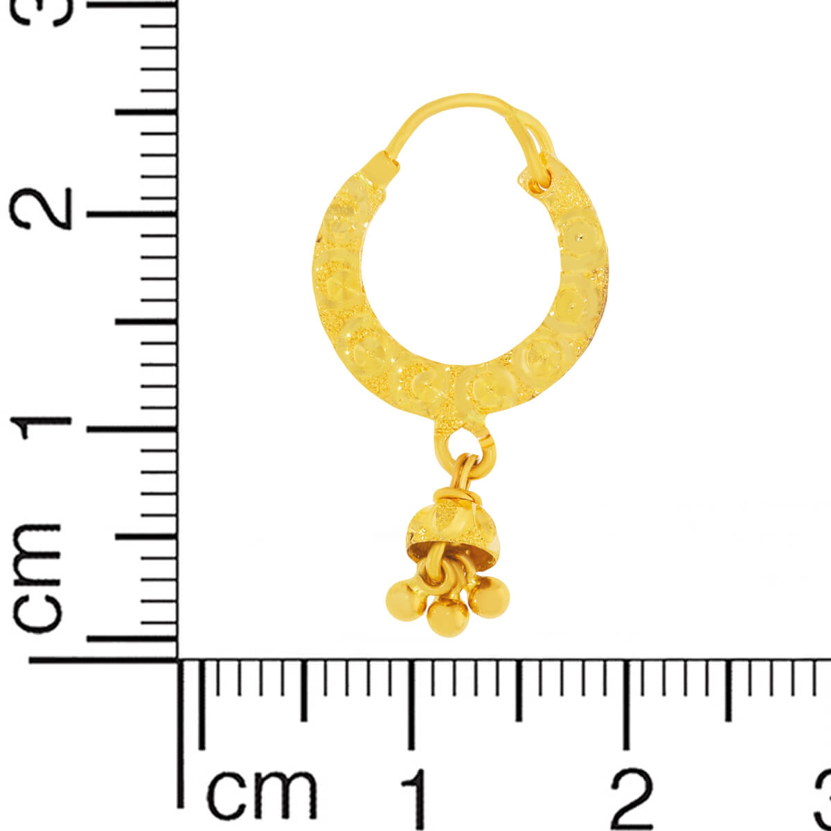 Subtle Stylish 22K Gold Hoops