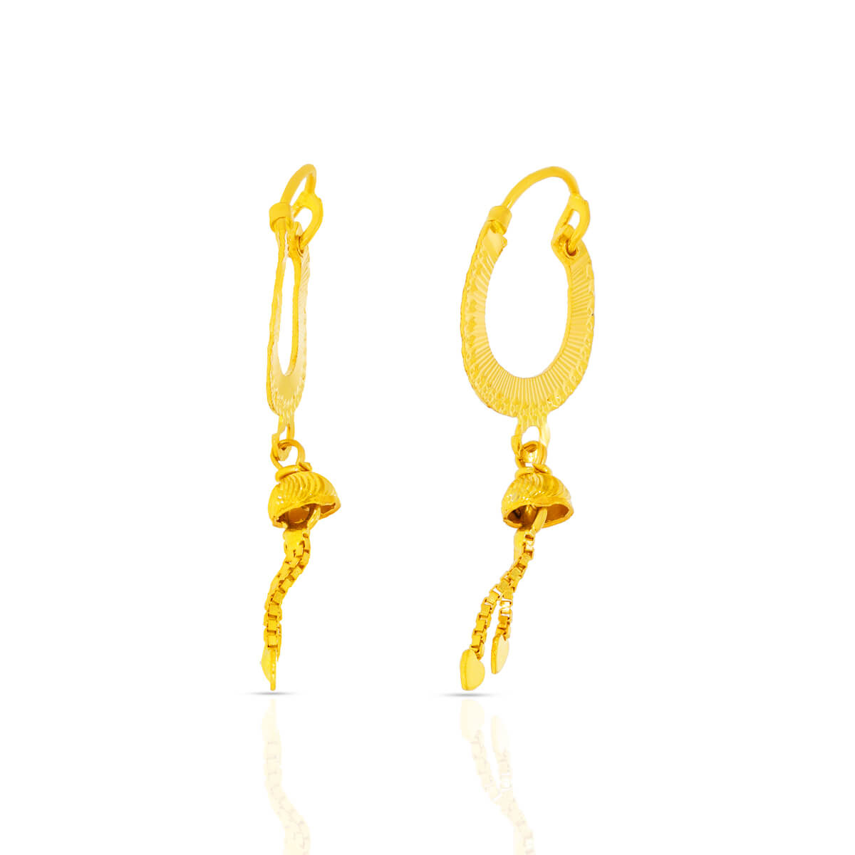 22K Gold Hoops for Subtle Style
