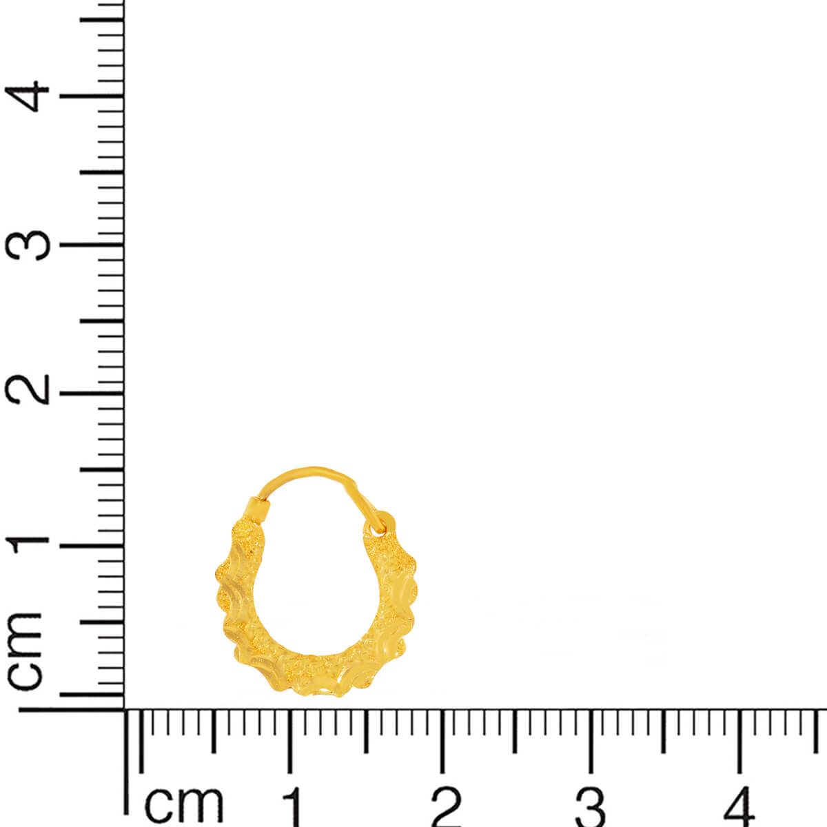 Warm Delightful 22K Gold Hoop Earrings