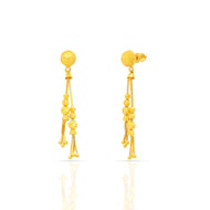 22K Gold Dangler Earrings for a Sleek Touch