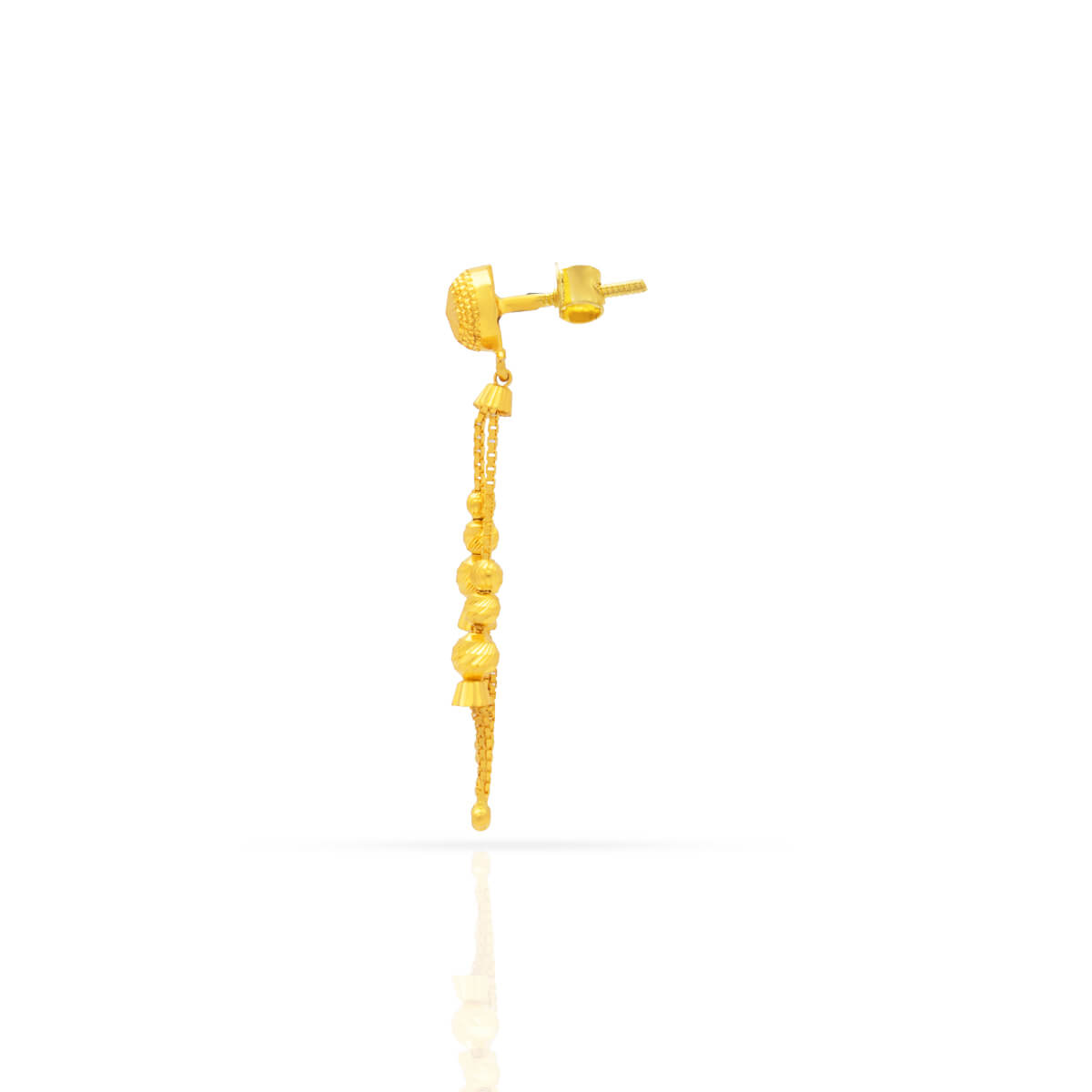 22K Gold Dangler Earrings for a Sleek Touch
