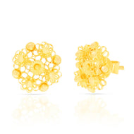22K Gold Blossom Stud Earrings