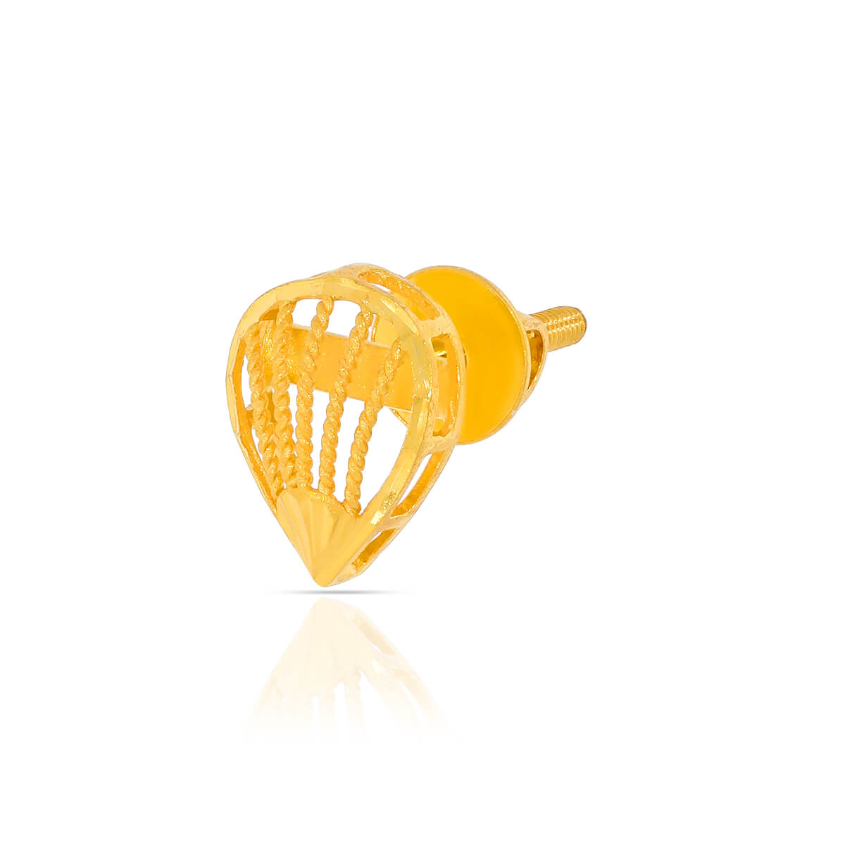 Soft Glow 22K Gold Studs for Natural Grace