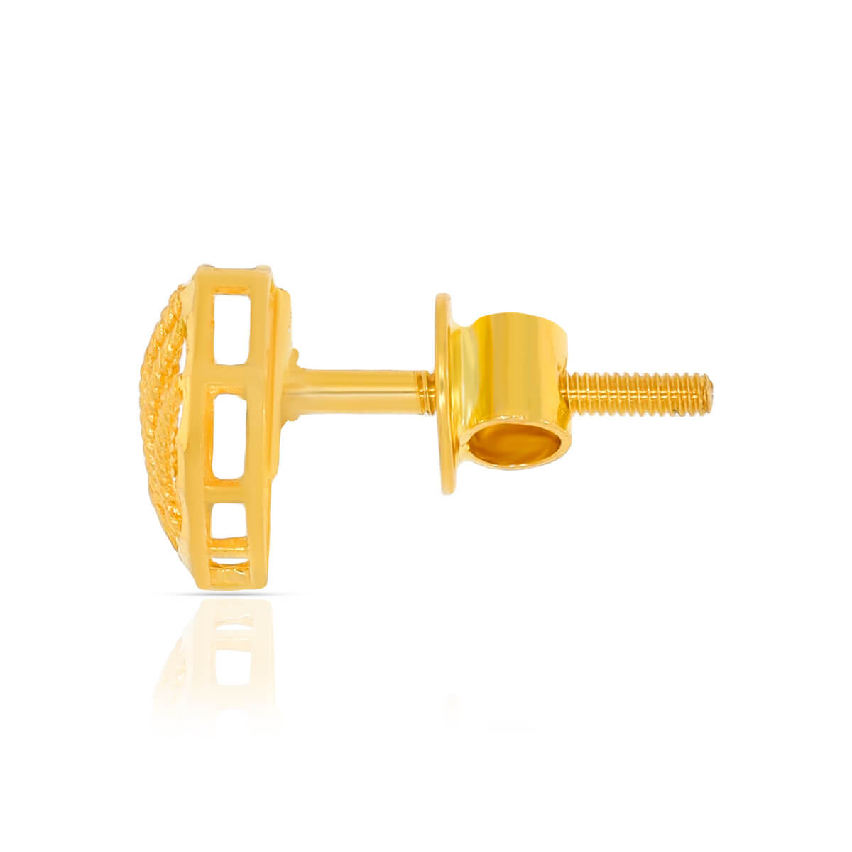 Soft Glow 22K Gold Studs for Natural Grace