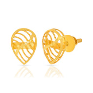 Elegant Jhali 22K Gold Studs for Soft Charm