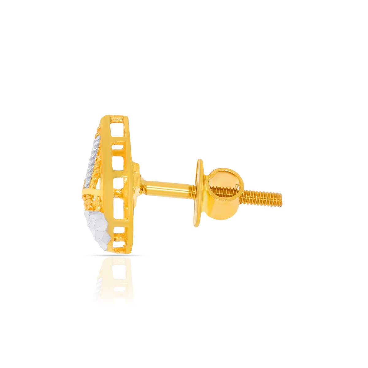Soft Rain Drop 22K Gold Studs for Natural Glow
