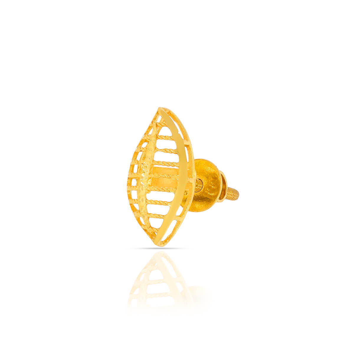 22K Gold Studs with Soft Charm
