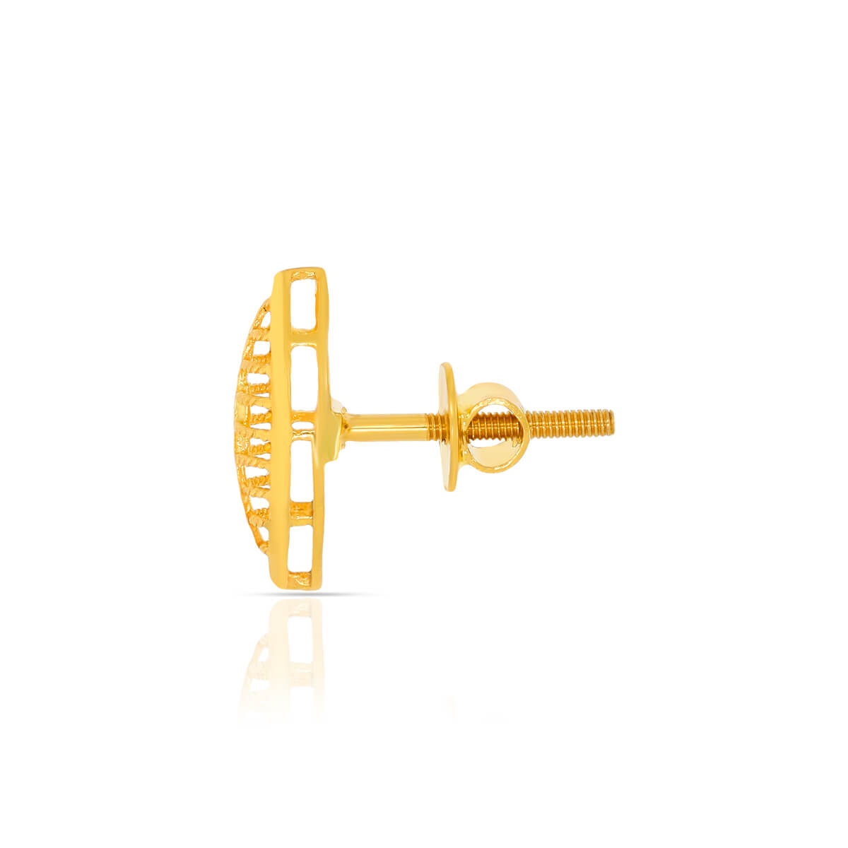 22K Gold Studs with Soft Charm