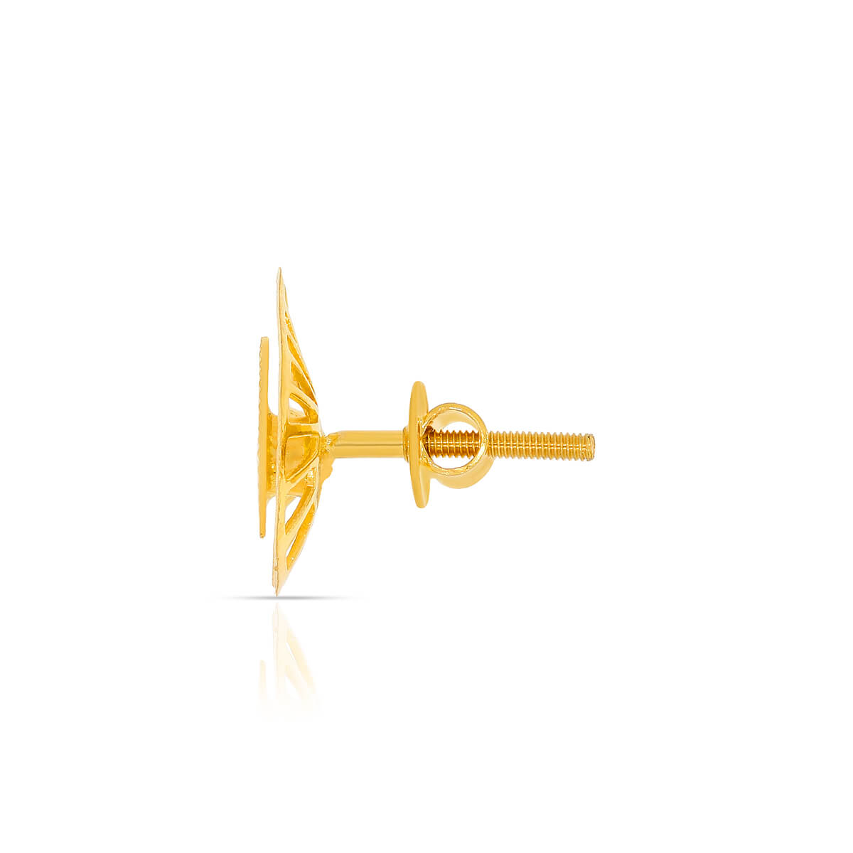 22K Tear Drop Gold Studs for Minimal Elegance