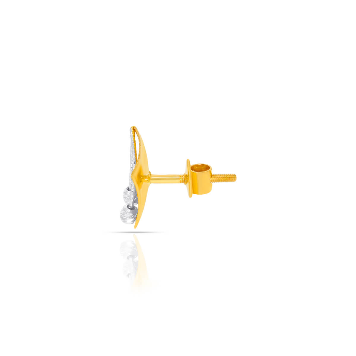 22K Petite Charm Box Studs