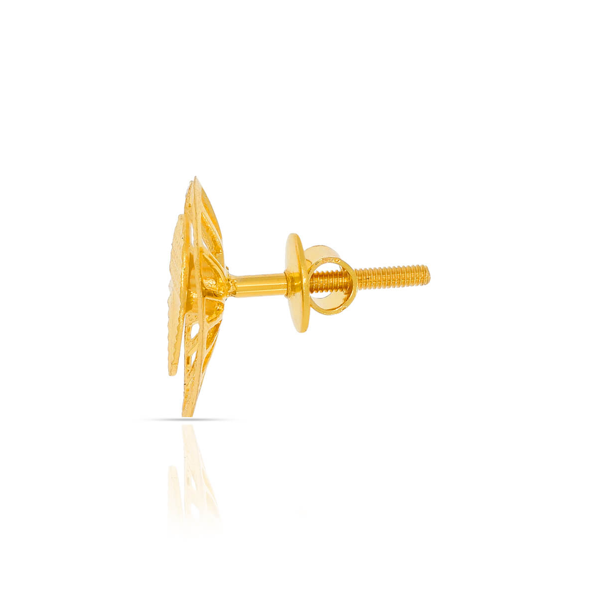 22K Gold Tear-Drop Studs for Soft Glow