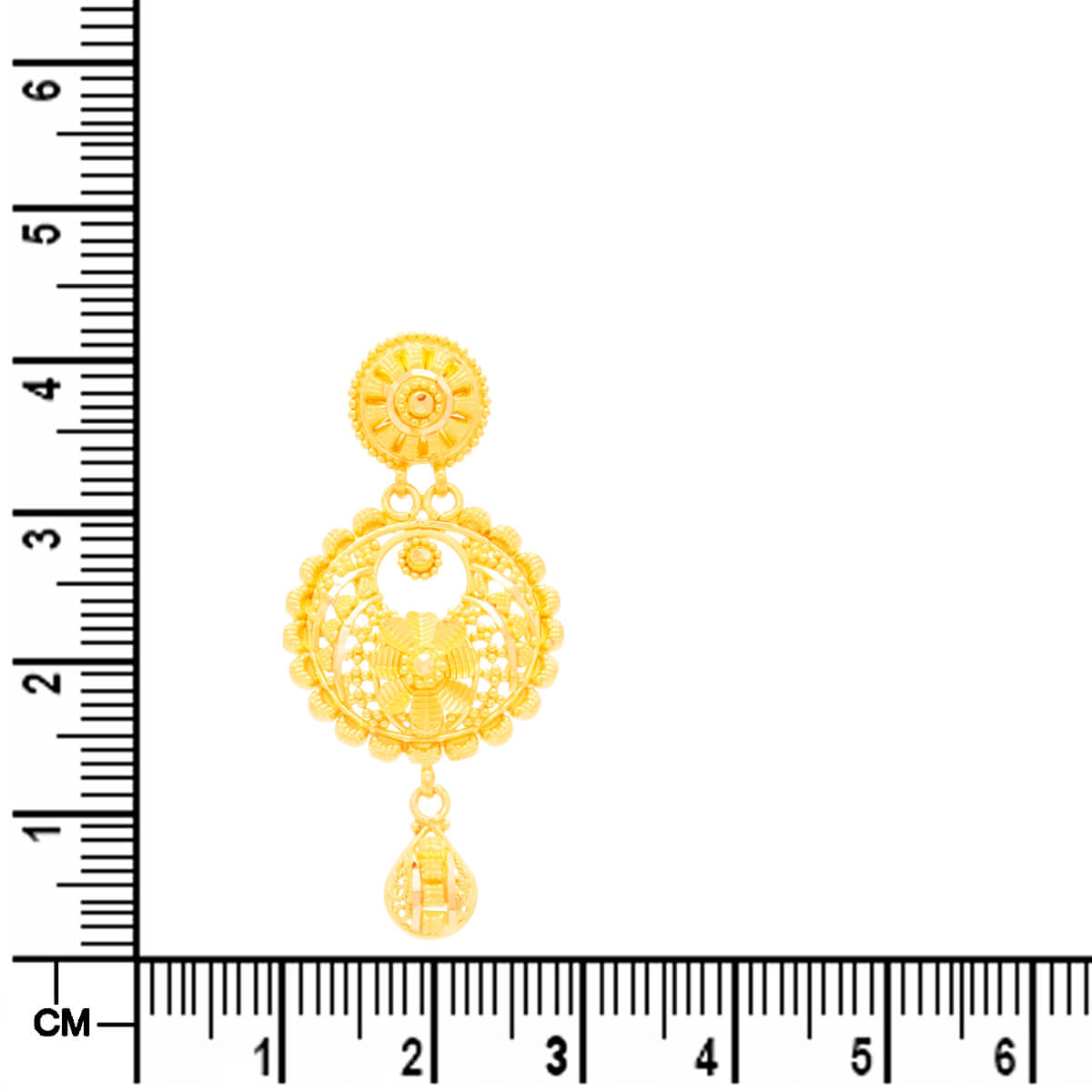 Exquisite Jali Gold Dangler Earrings