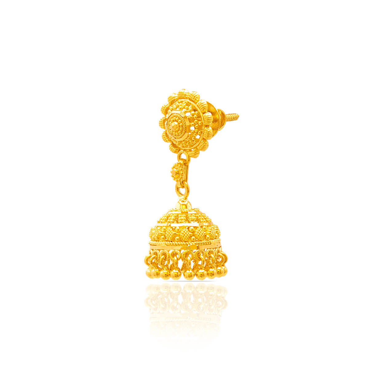 Gracefully Simple Gold Jhumkas