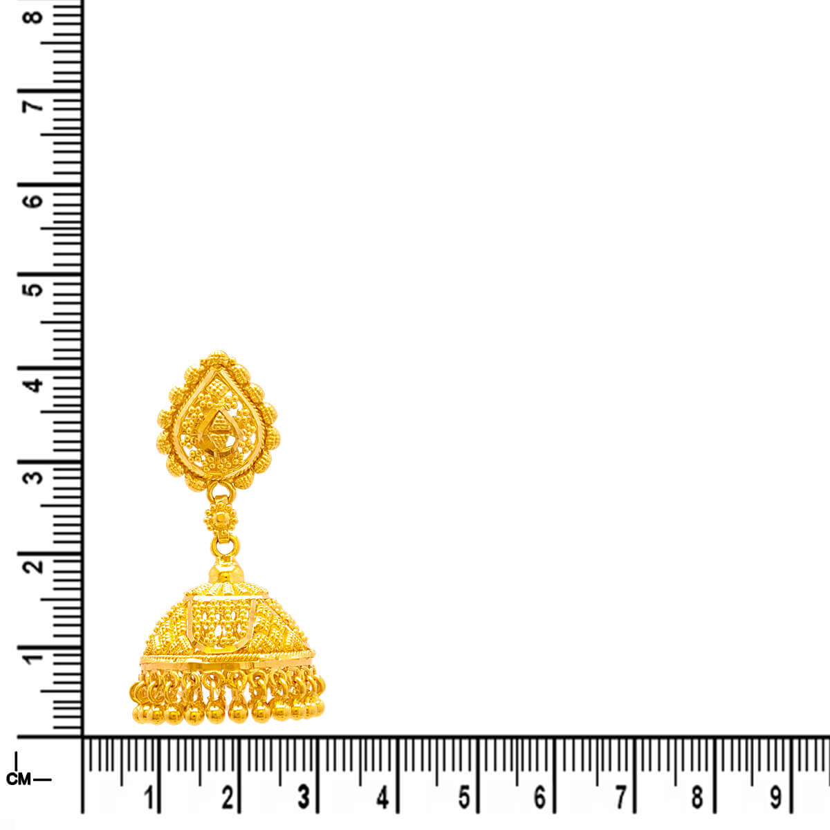 Finely Crafted Marvelous Gold Jhumka Earrings