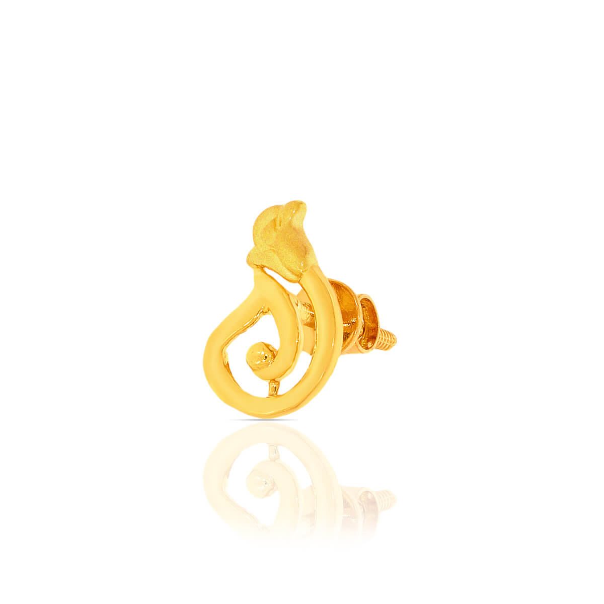 Golden Dainty Grace Studs 22K